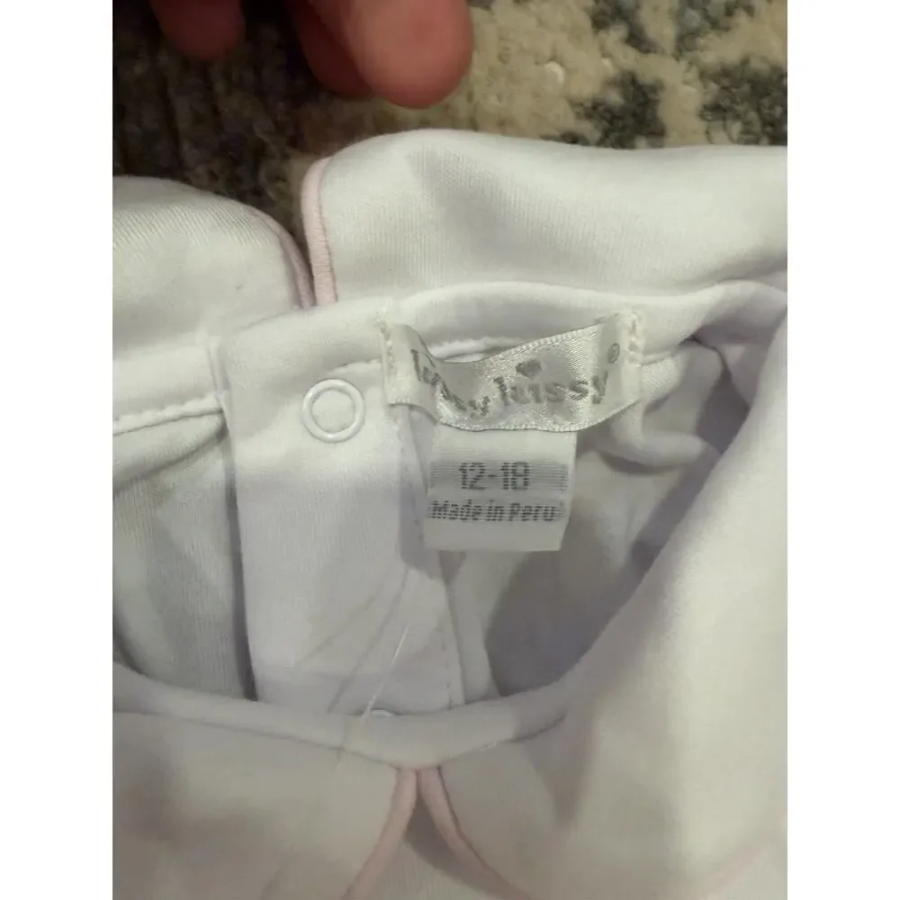 Kissy Kissy Pique Twin Bunnies Pink Dress Set Pima Cotton Easter 3-6 Months NWT